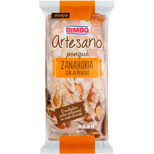Ponque de Zanahoria con Almendra Bimbo 355gr Snack